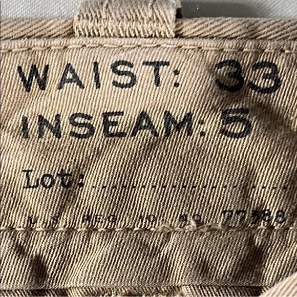 J. Crew Men’s Khaki 5" Inseam Chino Shorts - Size 34 - Picture 4 of 11